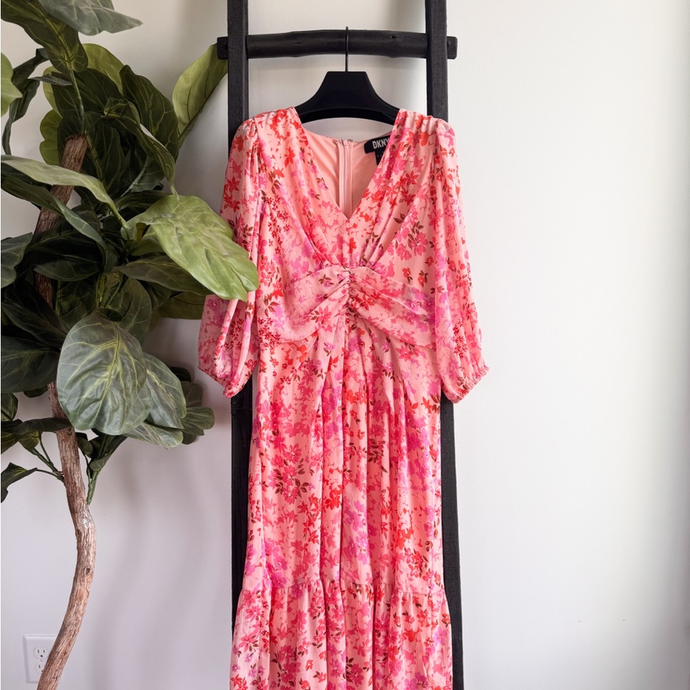 Floral Pink Dress by DKNY